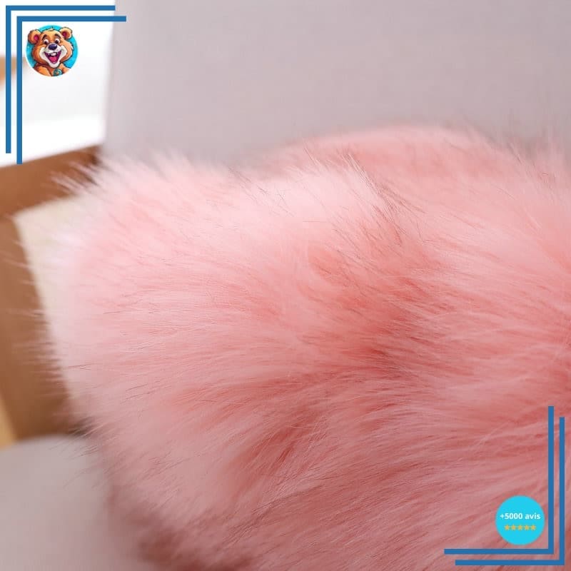Peluche flamant rose ?� long poils en livraison gratuite | ??conomisez 30% sur votre commande