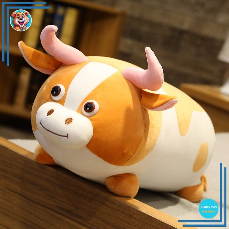 Peluche Vache Douce - Environ 30 Cm, Rembourrage Coton PP, Jouet En Peluche Mignon, Décoration