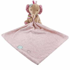 Peluche doudou éléphant rose