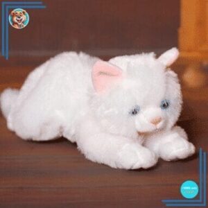 Peluche chaton blanc