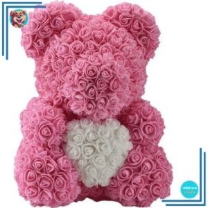 Peluche ours roses roses
