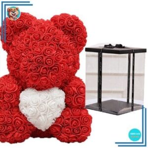Peluche ours roses rouges coffret collector