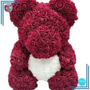 Peluche ours roses violines