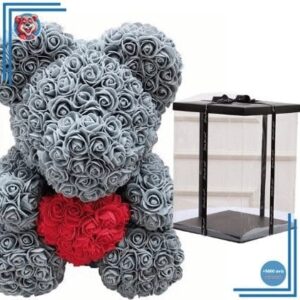 Peluche ours roses grises coffret collector