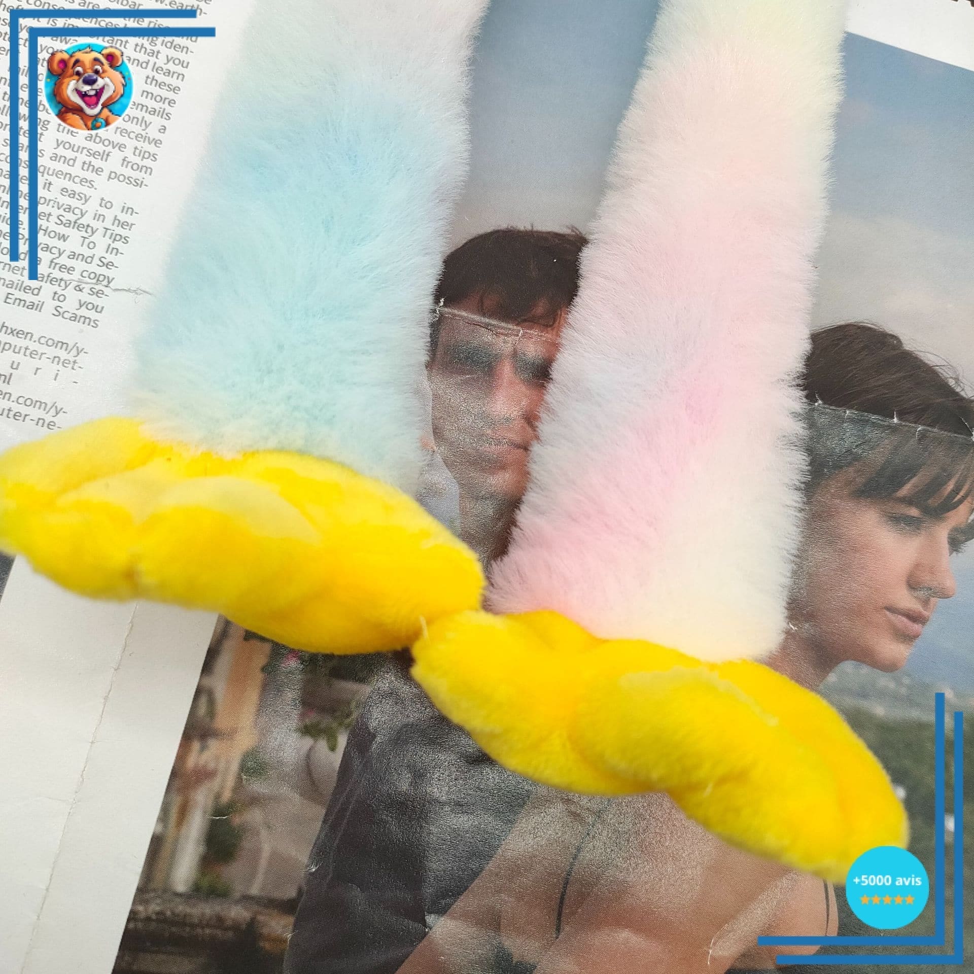 Copricasco Con Punte In Peluche Dani – Multicolore – Taglia Unica Per Caschi Sci Junior E Adulti