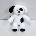 Peluche Chien Noir et Blanc
