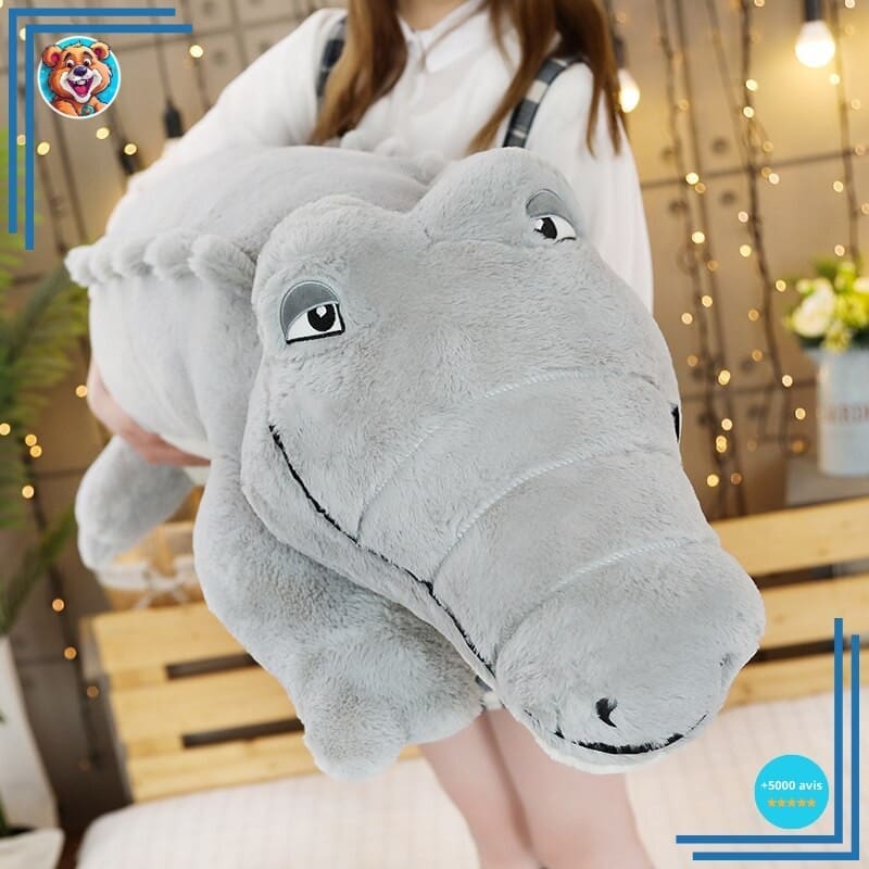 peluche géante crocodile